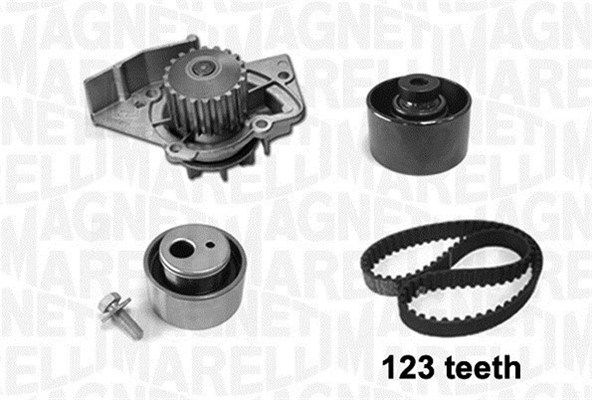 MAGNETI MARELLI Ūdenssūknis + Zobsiksnas komplekts 341404160001